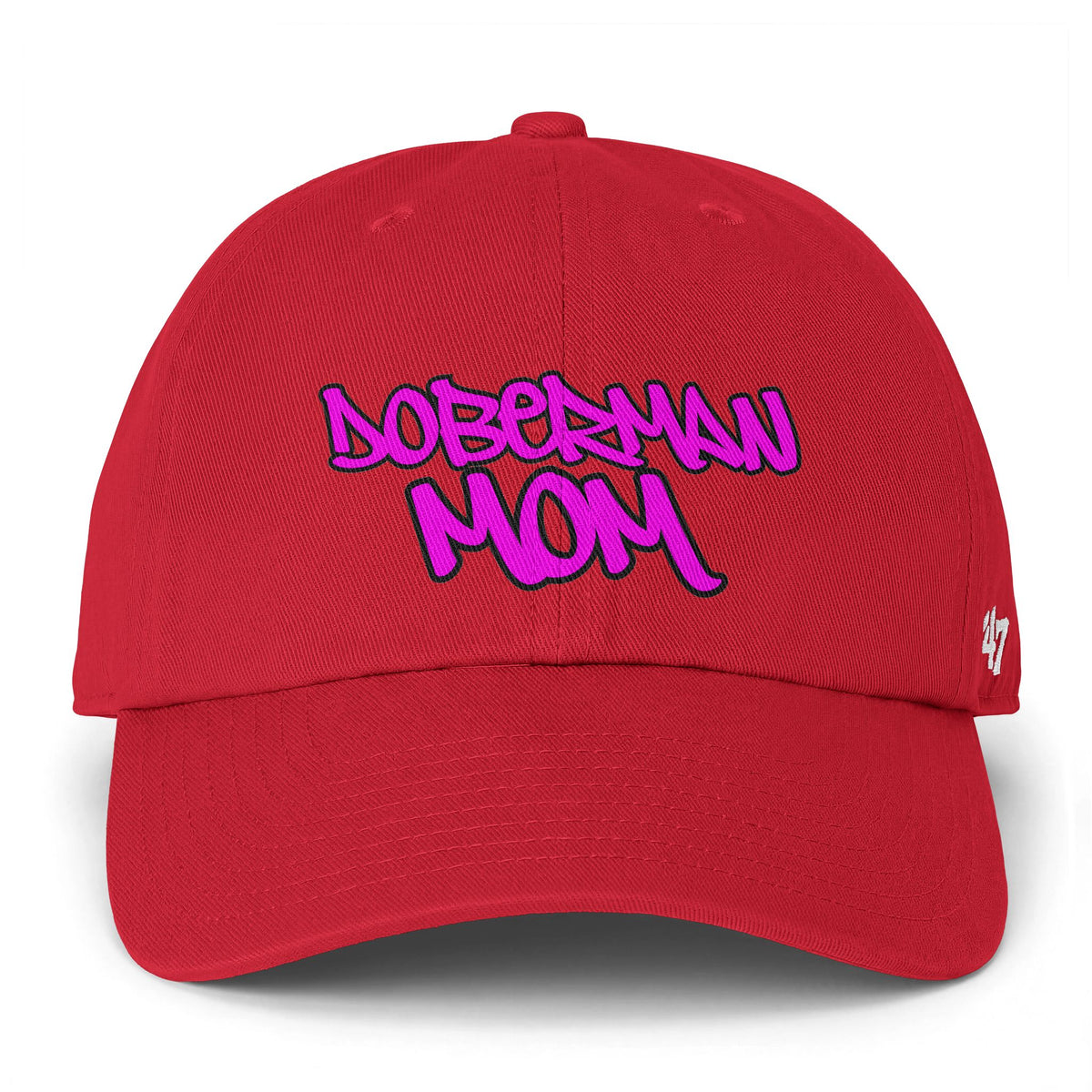 Doberman Mom 1 Graffiti Streetwear Cap