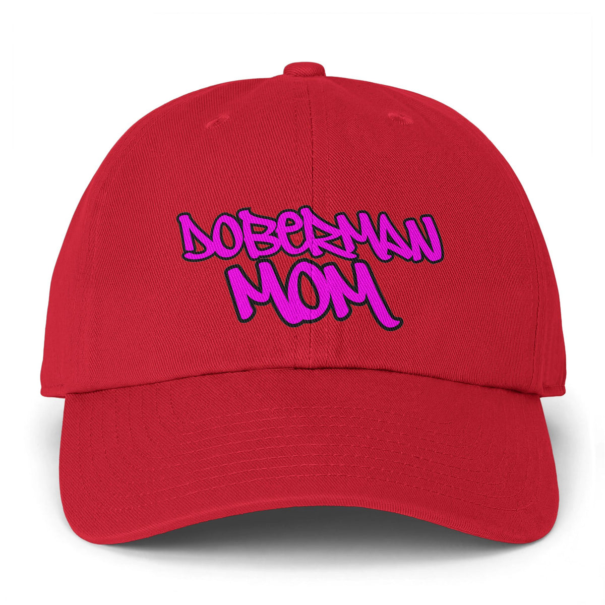 Doberman Mom 1 Graffiti Streetwear Cap