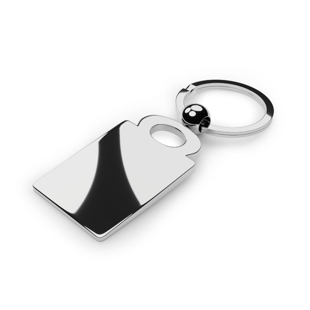 Rectangle Photo Keyring — Personalized Pet Memorial Keychain (Custom Photo, Name & Dates)