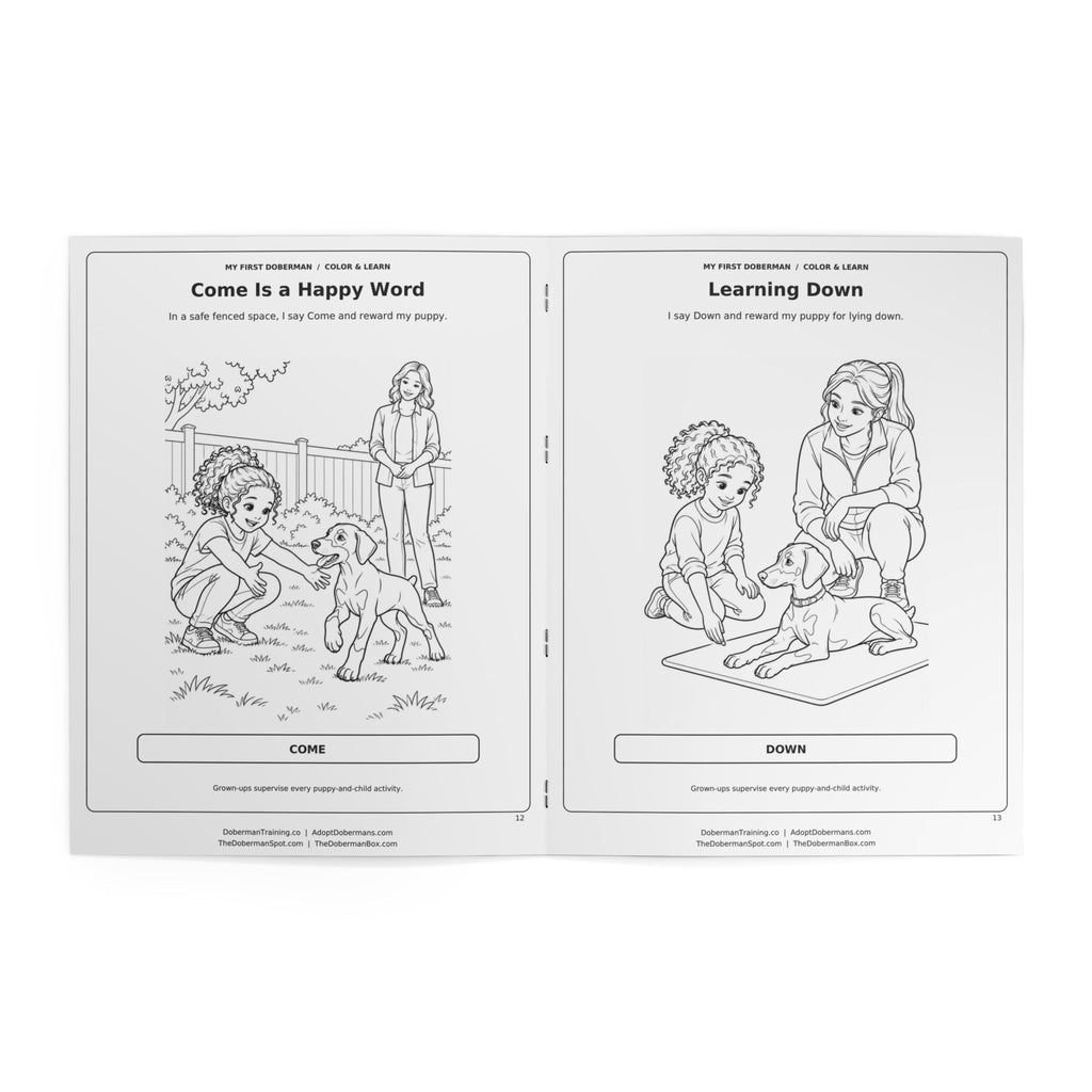 My First Doberman Puppy Coloring Book for Kids Edition 1