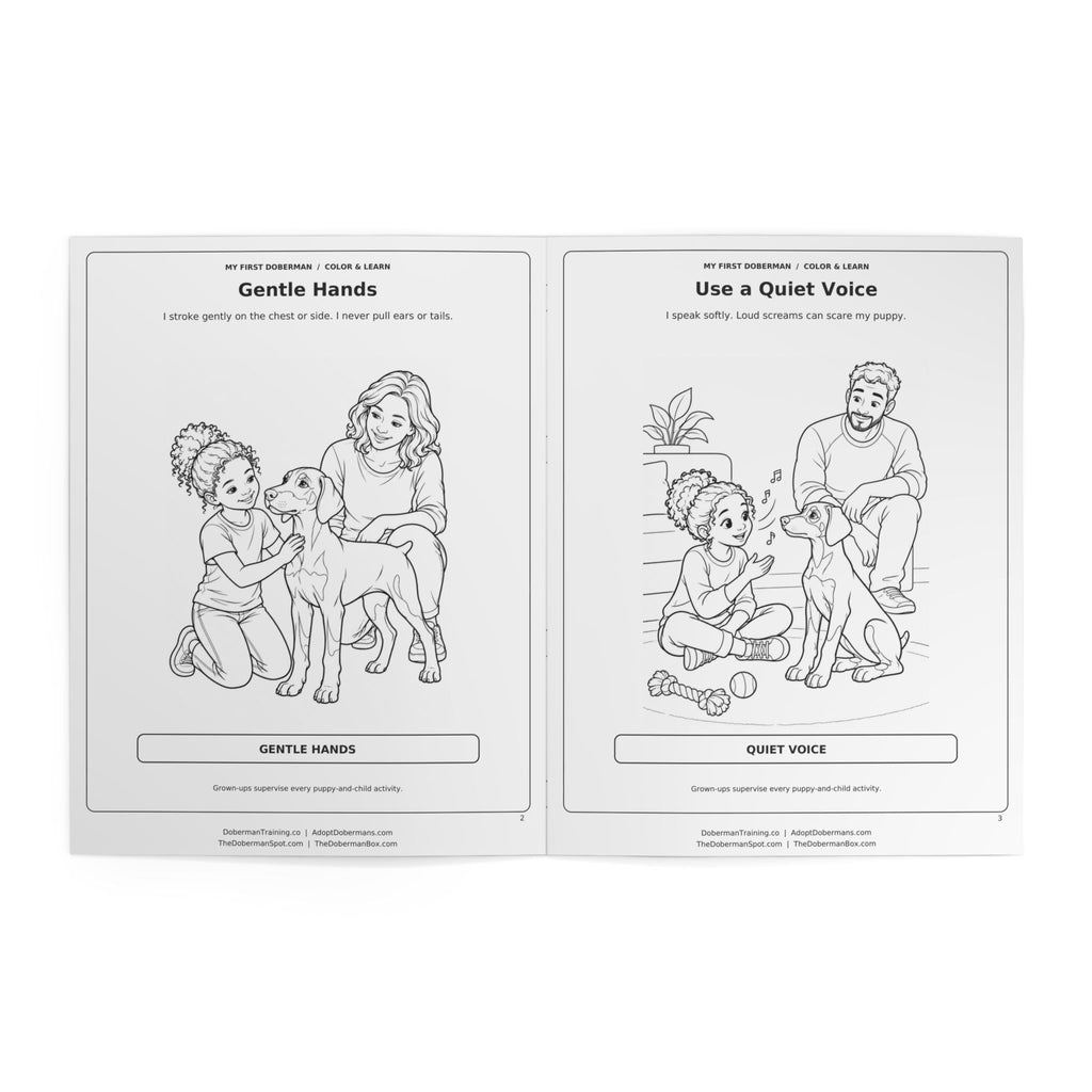 My First Doberman Puppy Coloring Book for Kids Edition 1