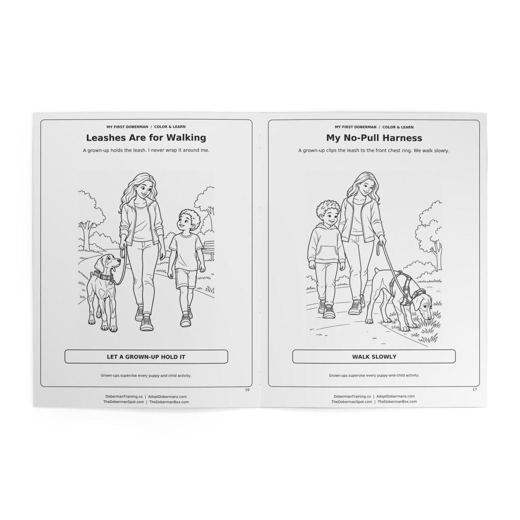 My First Doberman Puppy Coloring Book for Kids Edition 1