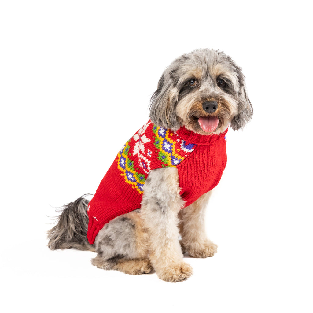 Jolly Red Dog Sweater