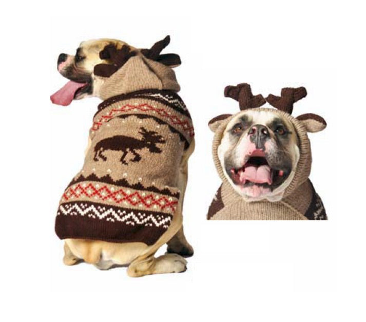 Moosey Hoodie Dog Sweater