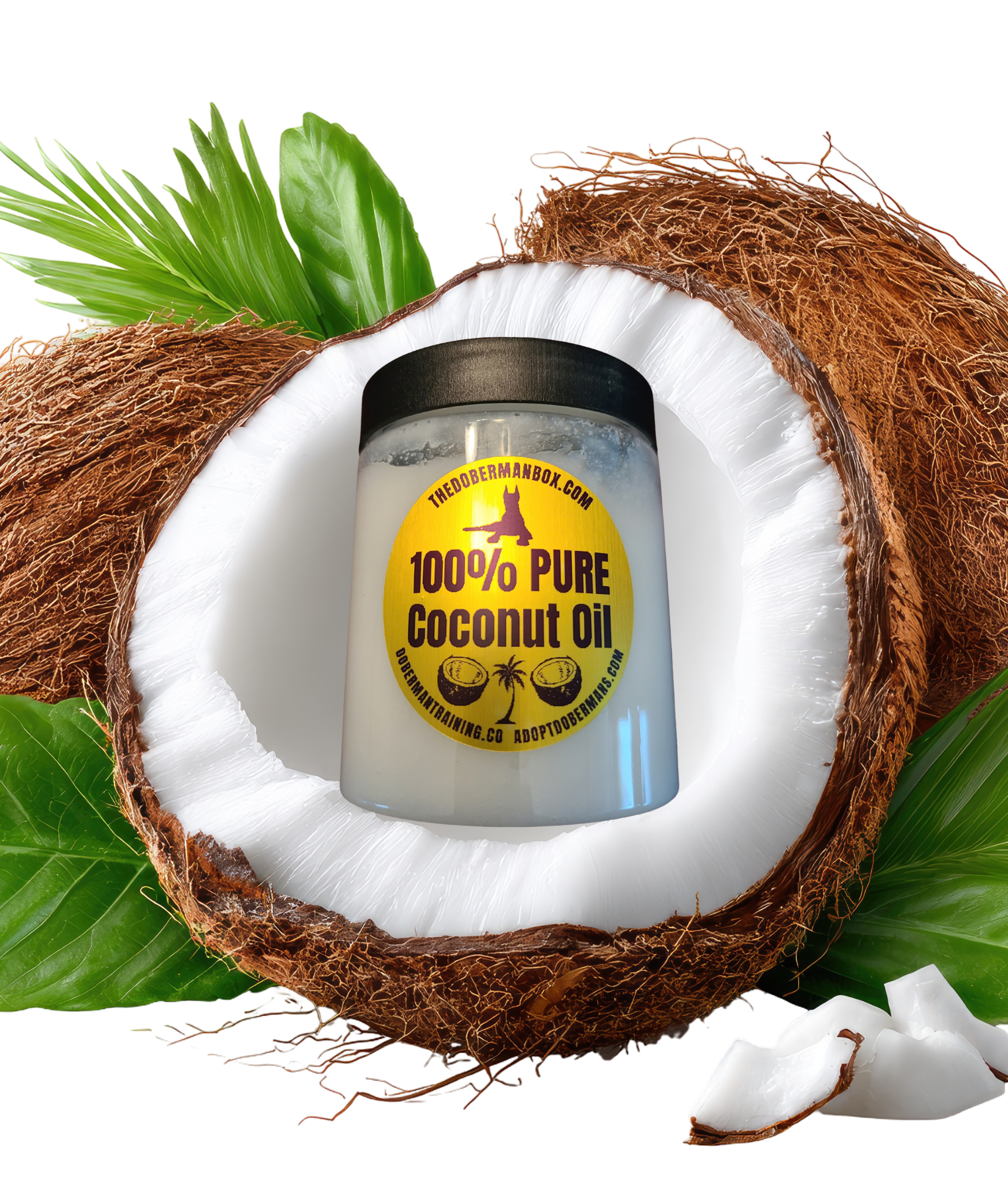 The Doberman's Box: 100% Pure Organic Coconut Oil 8oz
