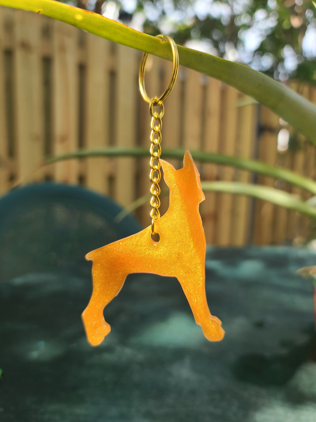 Resin Silhouette Key Chain-Purse Charm