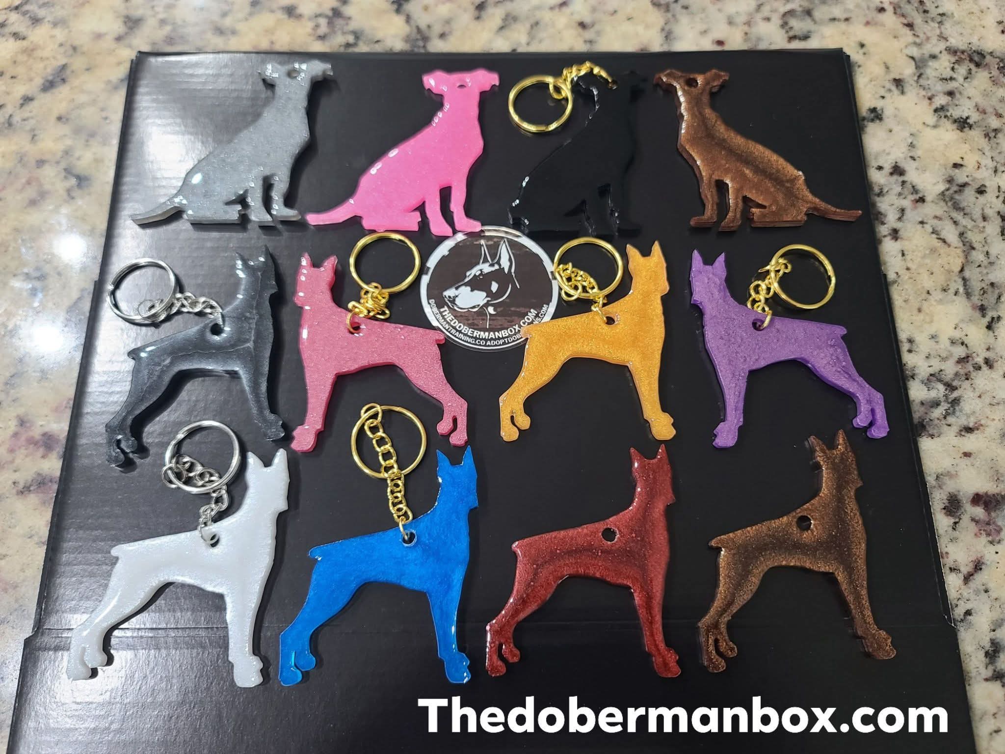 Resin Silhouette Key Chain-Purse Charm