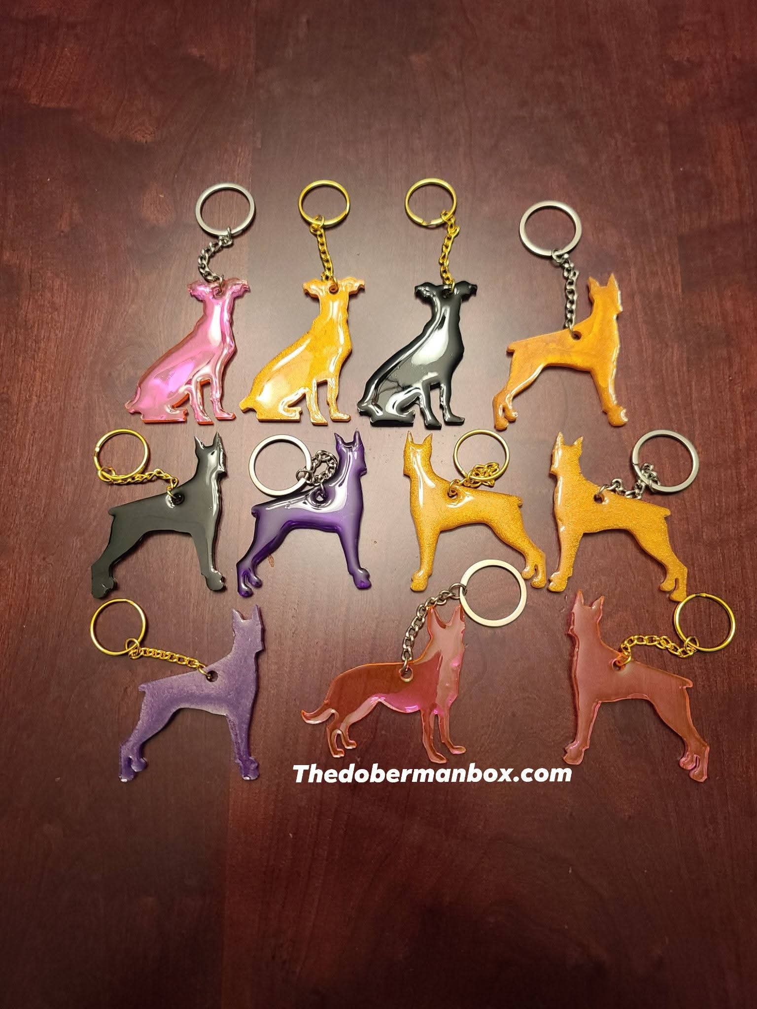 Resin Silhouette Key Chain-Purse Charm