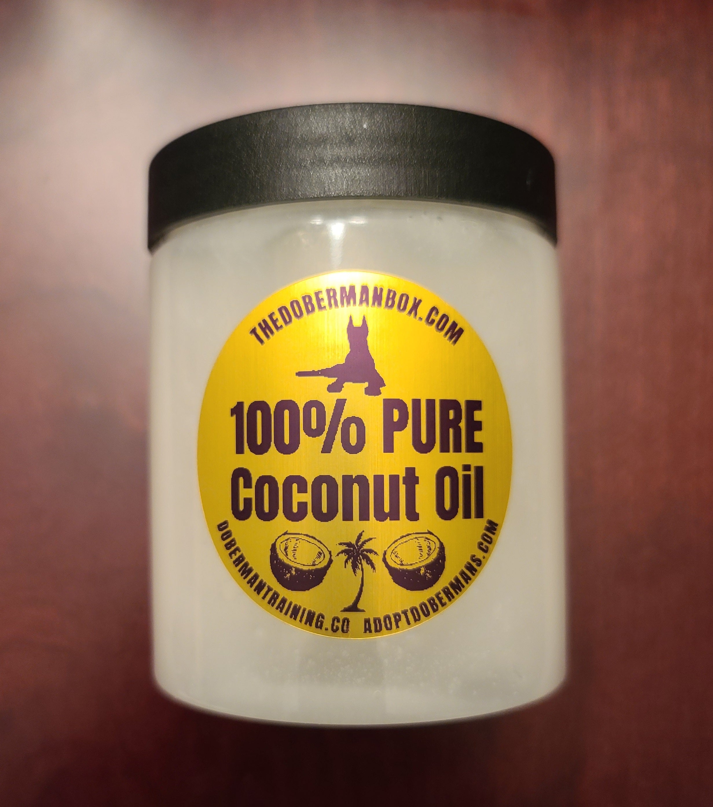 The Doberman's Box: 100% Pure Organic Coconut Oil 8oz