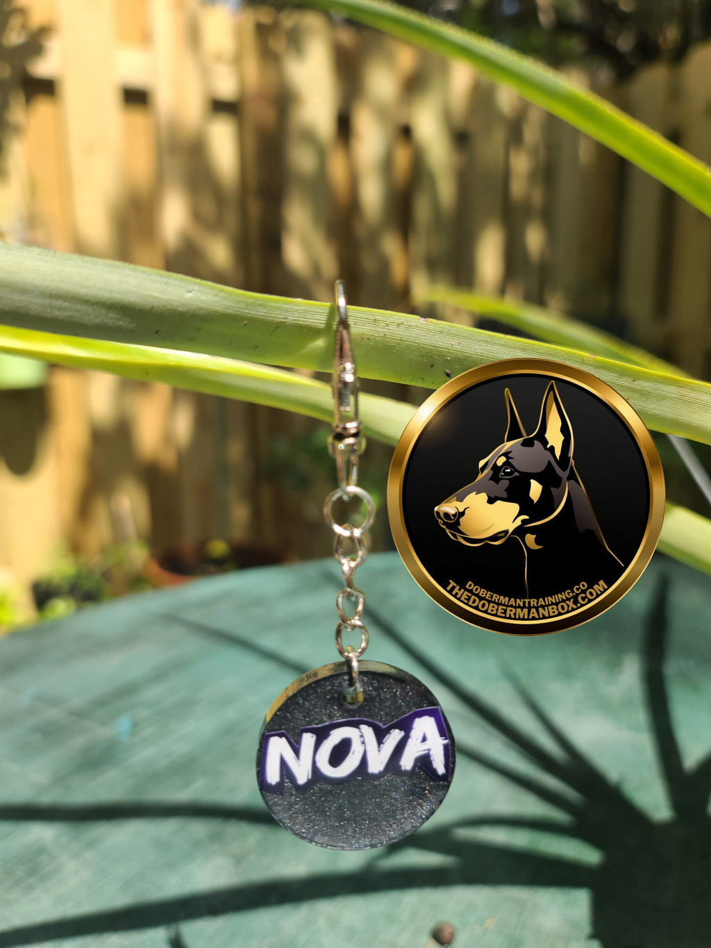 Hand-Poured Premium Resin Dog Name Tags – by The Doberman Box