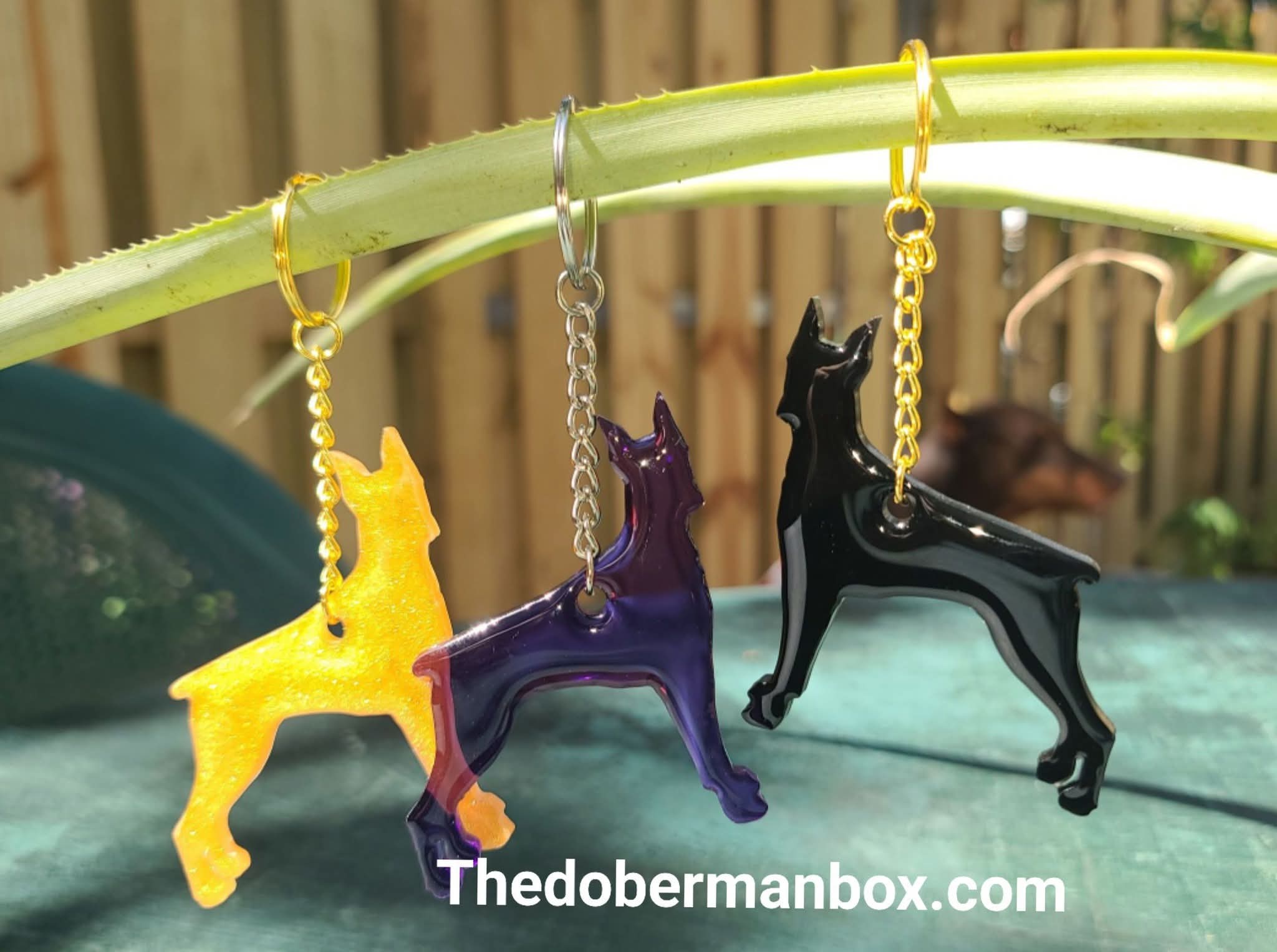 Resin Silhouette Key Chain-Purse Charm