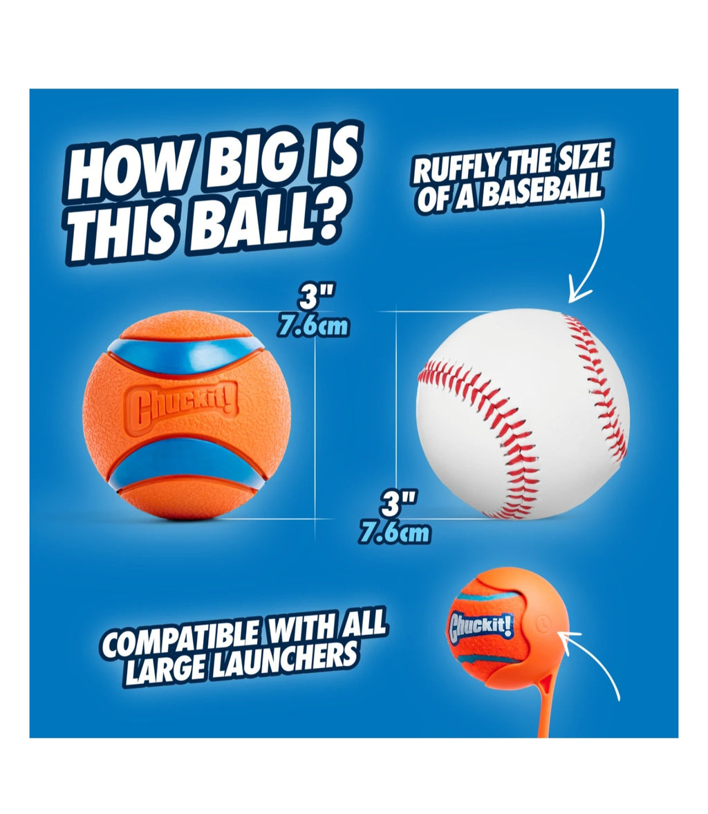 Chuckit Large 3" Ultra Rubber Ball