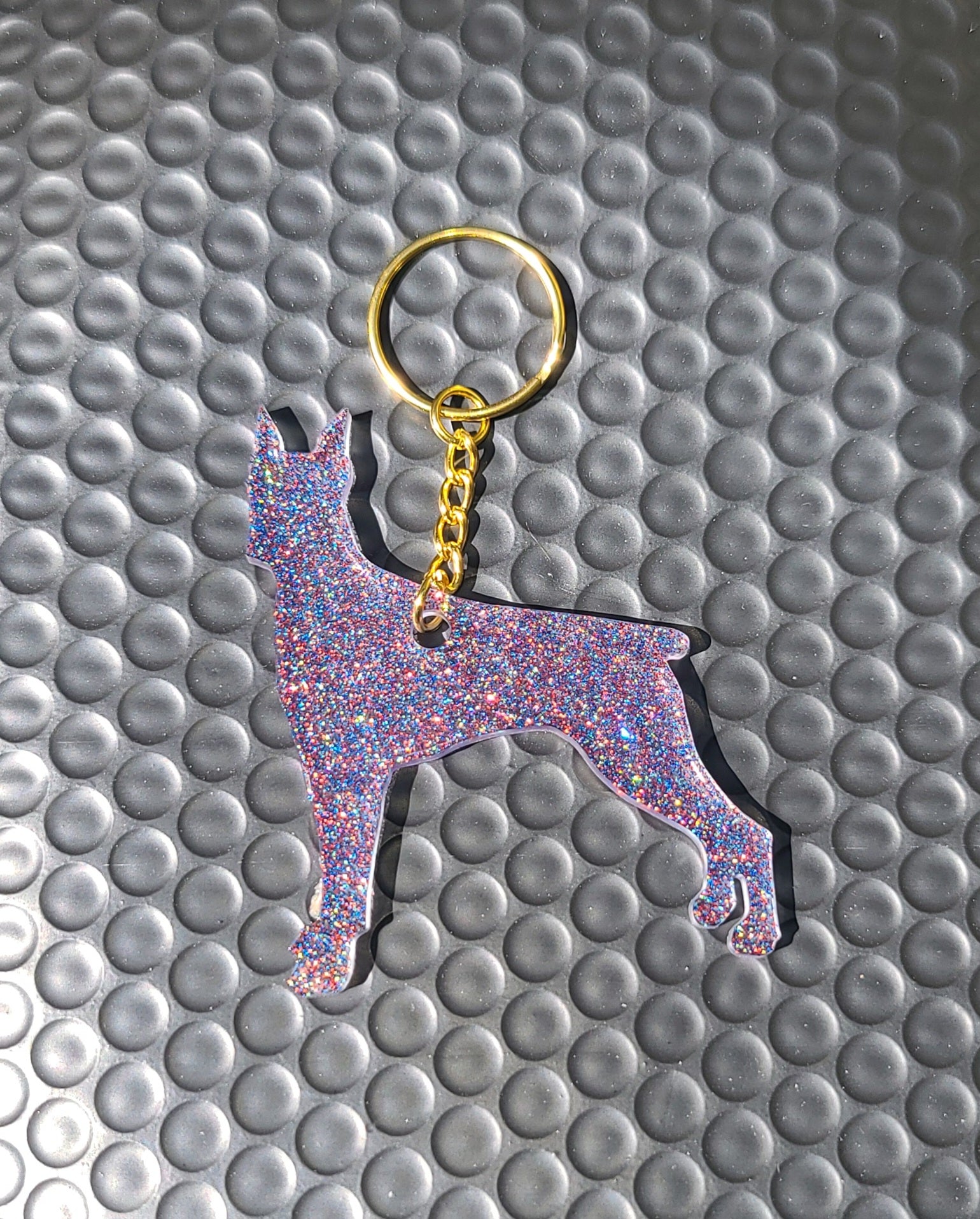 Resin Silhouette Key Chain-Purse Charm