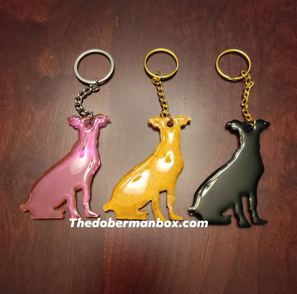 Resin Silhouette Key Chain-Purse Charm