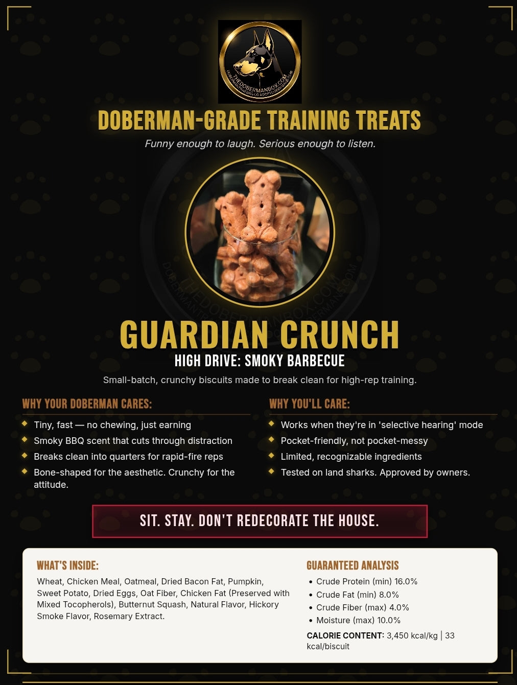 Guardian Crunch Smoky Barbecue Training Biscuits 227g